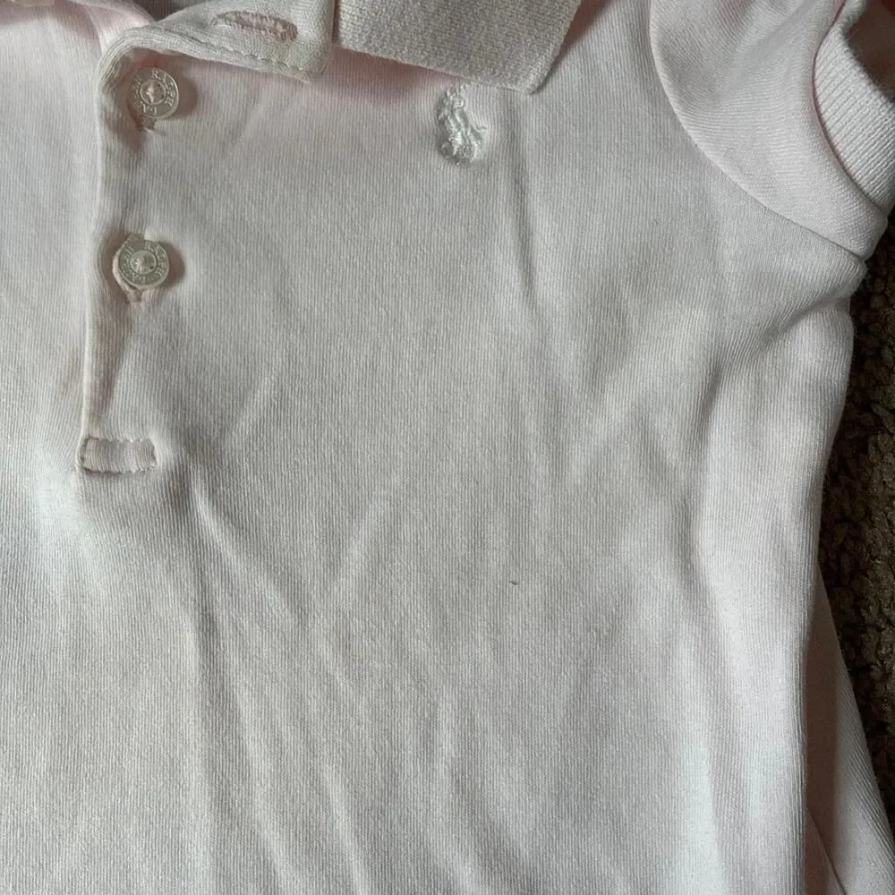 Ralph Lauren Baby Girls Polo Dress & Bloomers Set | Light Pink | 18 Months